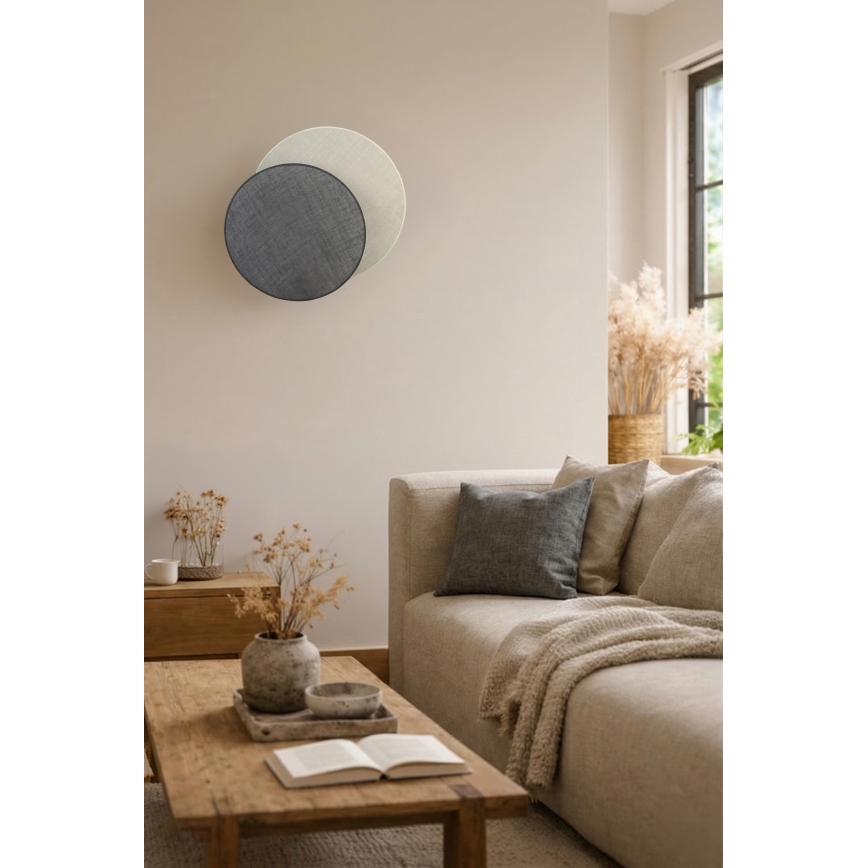 Brilagi - Wall light CIRCLES 1xE27/60W/230V Ø 45 cm cream/grey