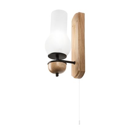 Brilagi - Wall light COTTAGE 1xE14/40W/230V oak/white