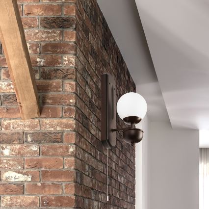 Brilagi - Wall light COTTAGE 1xG9/40W/230V beech/white