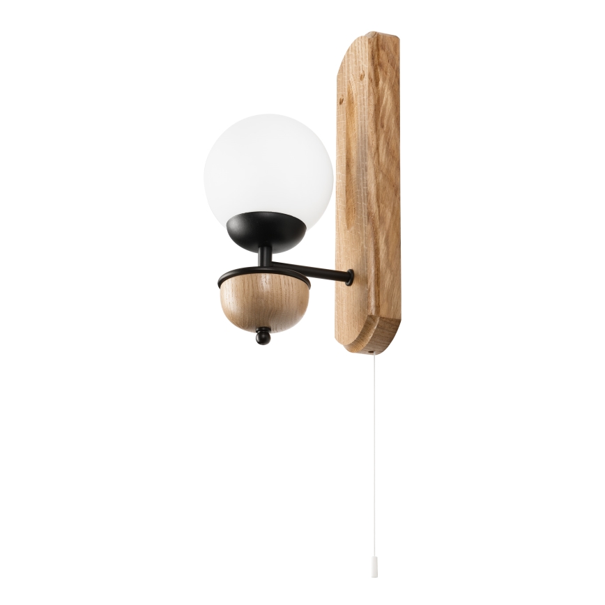 Brilagi - Wall light COTTAGE 1xG9/40W/230V oak/white