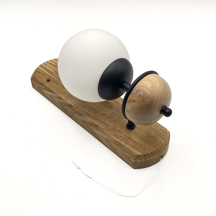 Brilagi - Wall light COTTAGE 1xG9/40W/230V oak/white