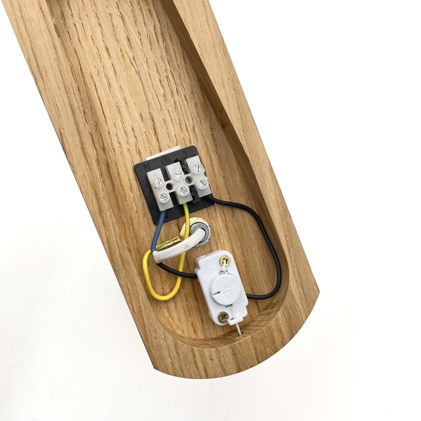 Brilagi - Wall light COTTAGE 1xG9/40W/230V oak/white