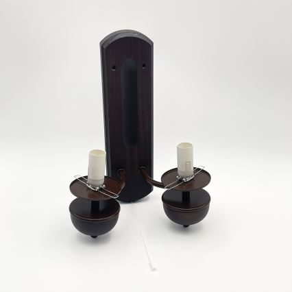 Brilagi - Wall light COTTAGE 2xE14/40W/230V beech/white