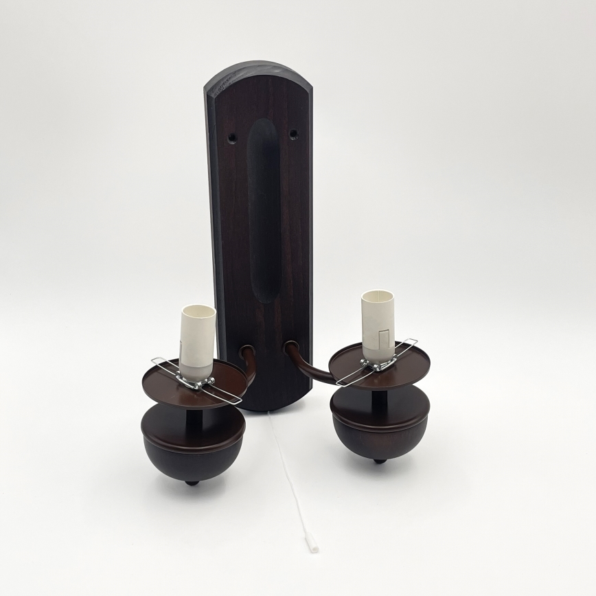 Brilagi - Wall light COTTAGE 2xE14/40W/230V beech/white