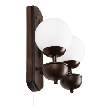 Brilagi - Wall light COTTAGE 2xG9/40W/230V beech/white