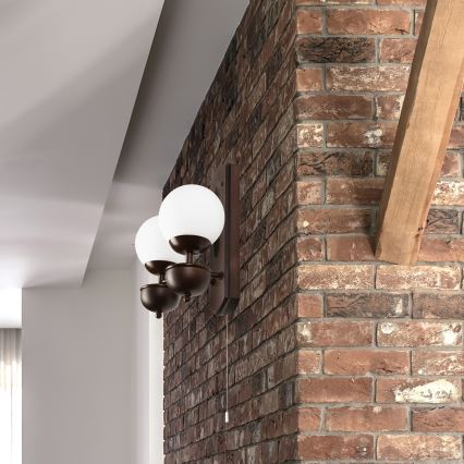 Brilagi - Wall light COTTAGE 2xG9/40W/230V beech/white