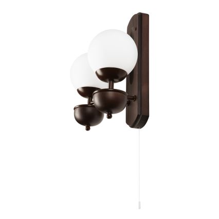 Brilagi - Wall light COTTAGE 2xG9/40W/230V beech/white