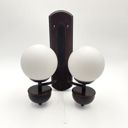 Brilagi - Wall light COTTAGE 2xG9/40W/230V beech/white