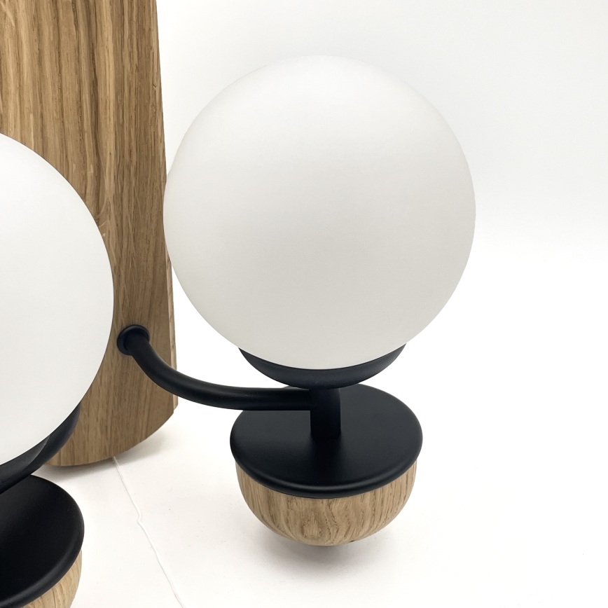 Brilagi - Wall light COTTAGE 2xG9/40W/230V oak/white