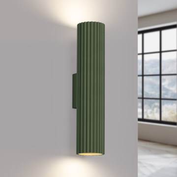 Brilagi - Wall light CRESTO 2xGU10/10W/230V 30 cm green