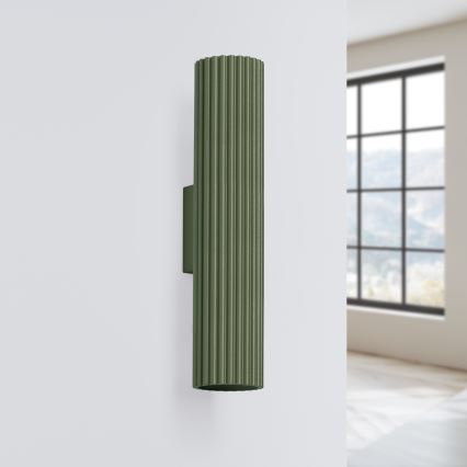 Brilagi - Wall light CRESTO 2xGU10/10W/230V 30 cm green