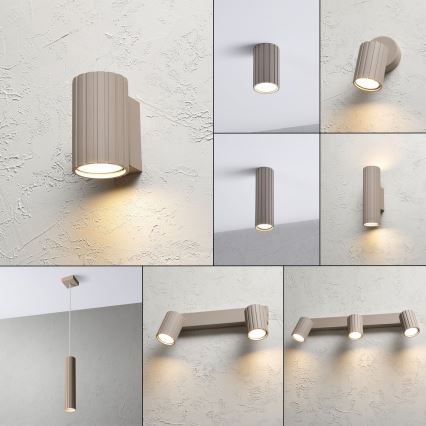 Brilagi - Wall light CRISPINA 1xGU10/10W/230V 10 cm beige