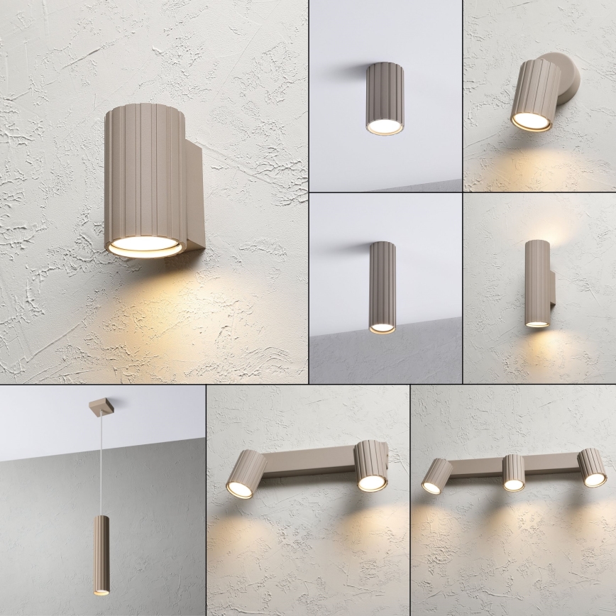 Brilagi - Wall light CRISPINA 1xGU10/10W/230V 10 cm beige