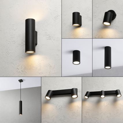 Brilagi - Wall light CRISPINA 2xGU10/10W/230V 20 cm black