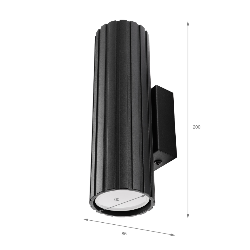 Brilagi - Wall light CRISPINA 2xGU10/10W/230V 20 cm black