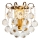 Brilagi - Wall light CRYSTAL 1xE14/60W/230V brass