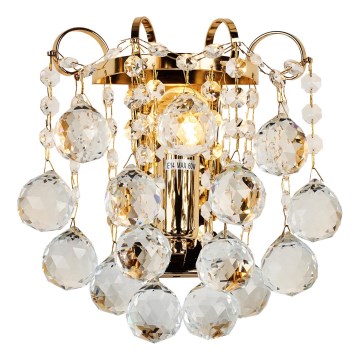 Brilagi - Wall light CRYSTAL 1xE14/60W/230V gold