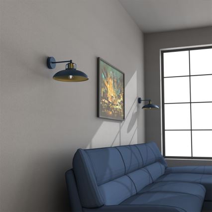 Brilagi - Wall light FLAMENGO 1xE27/60W/230V blue