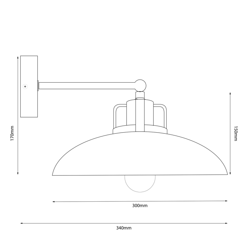 Brilagi - Wall light FLAMENGO 1xE27/60W/230V blue