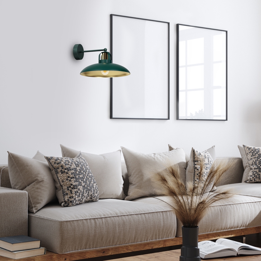 Brilagi - Wall light FLAMENGO 1xE27/60W/230V green