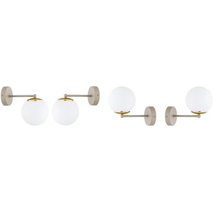 Brilagi - Wall light MILO ECRU 1xE27/60W/230V beige/gold