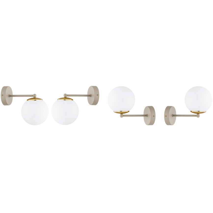 Brilagi - Wall light MILO ECRU 1xE27/60W/230V beige/gold