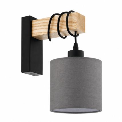 BRILAGI - Wall light NUBILA 1xE27/60W/230V brown/black/anthracite