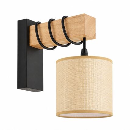 BRILAGI - Wall light NUBILA 1xE27/60W/230V brown/black/light brown