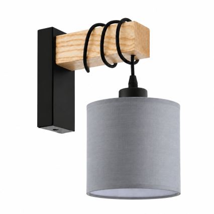 BRILAGI - Wall light NUBILA 1xE27/60W/230V brown/black/light gray