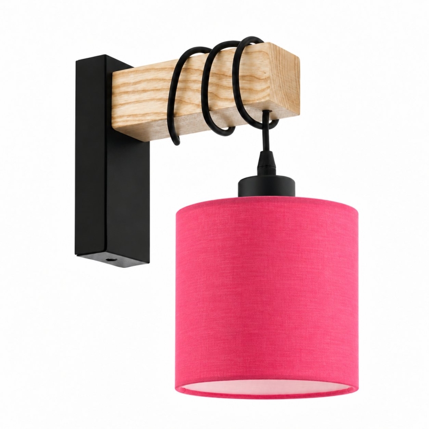 BRILAGI - Wall light NUBILA 1xE27/60W/230V brown/black/pink