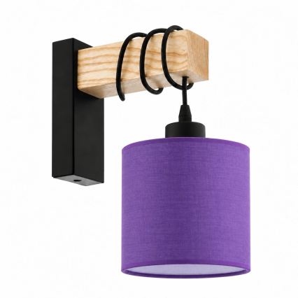 BRILAGI - Wall light NUBILA 1xE27/60W/230V brown/black/purple