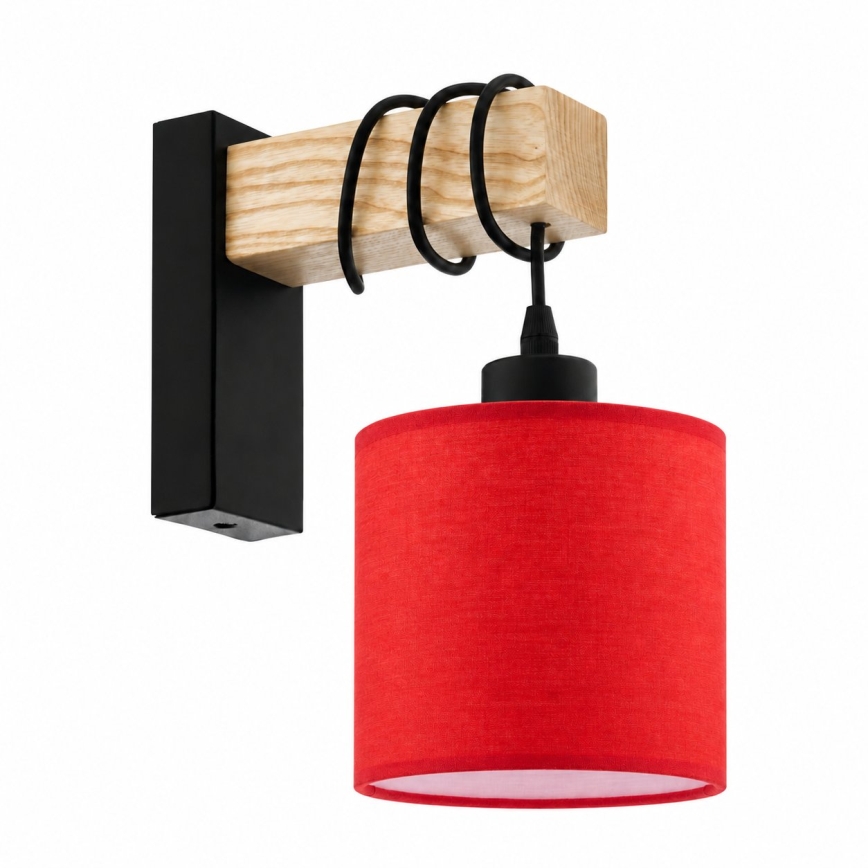 BRILAGI - Wall light NUBILA 1xE27/60W/230V brown/black/red