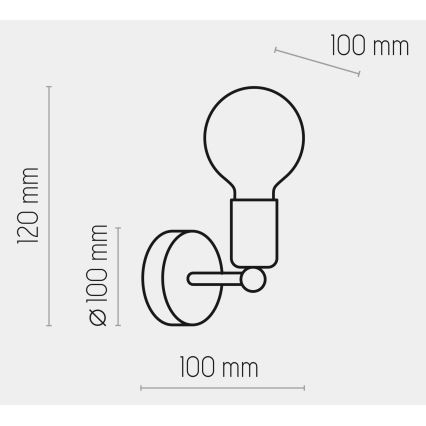 Brilagi - Wall light OMBORO 1xE27/60W/230V