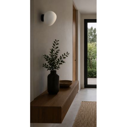 BRILAGI - Wall light PEBBLES 1xE27/40W/230V dia. 20 cm black