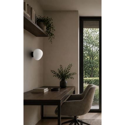 BRILAGI - Wall light PEBBLES 1xE27/40W/230V dia. 20 cm black