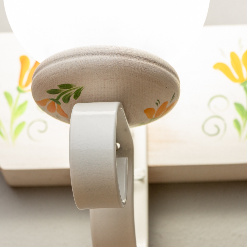 Brilagi - Wall light QUEEN 1xE14/40W/230V beech/creamy