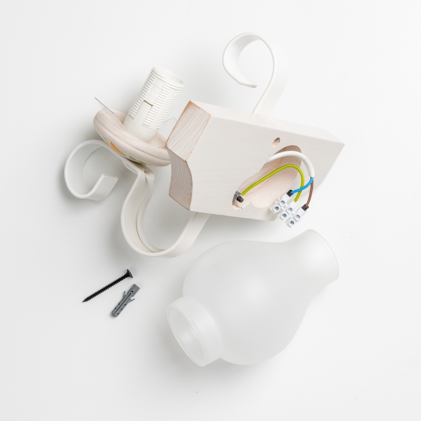 Brilagi - Wall light QUEEN 1xE14/40W/230V beech/creamy