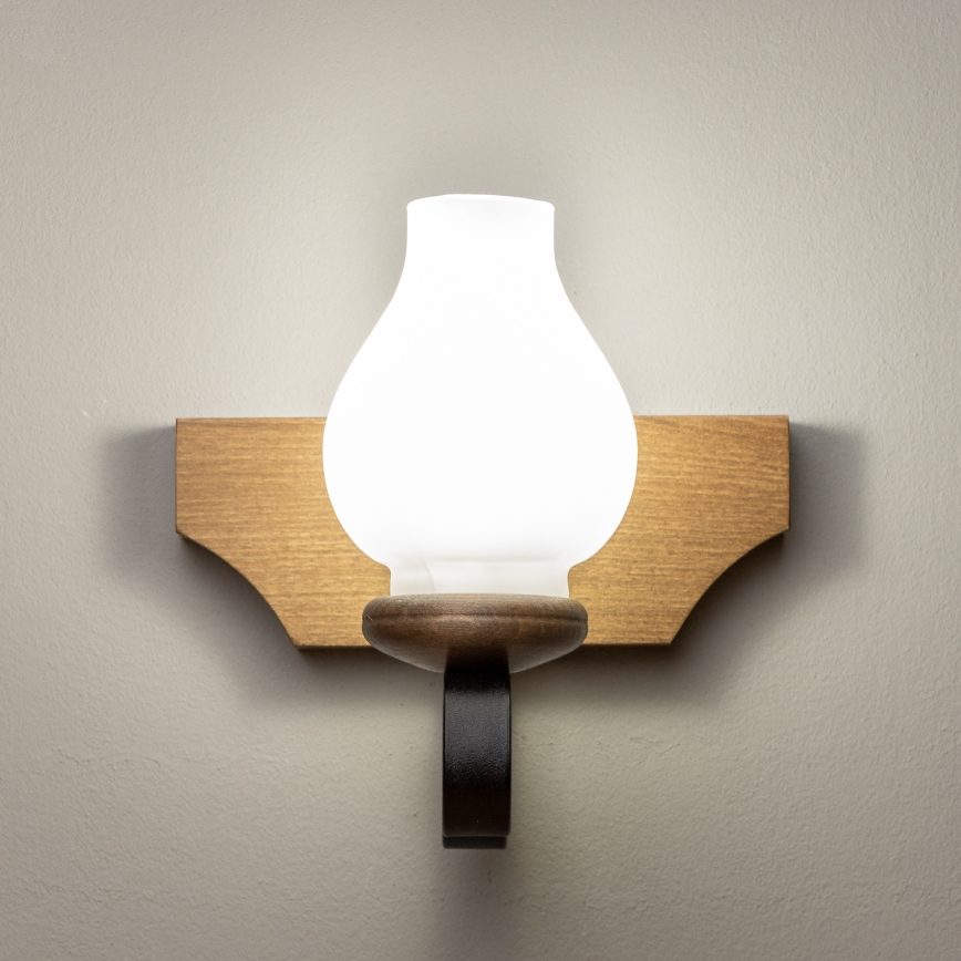 Brilagi - Wall light QUEEN 1xE14/40W/230V beech/walnut