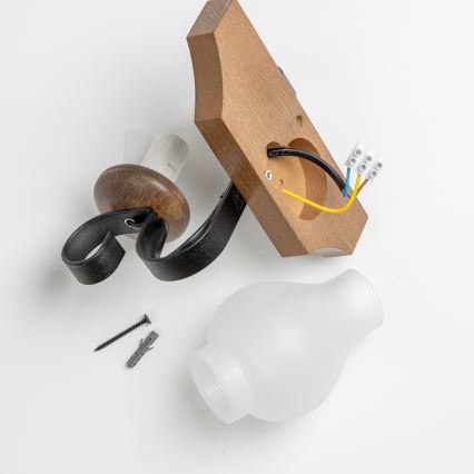 Brilagi - Wall light QUEEN 1xE14/40W/230V beech/walnut