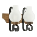 Brilagi - Wall light QUEEN 2xE14/40W/230V beech/walnut