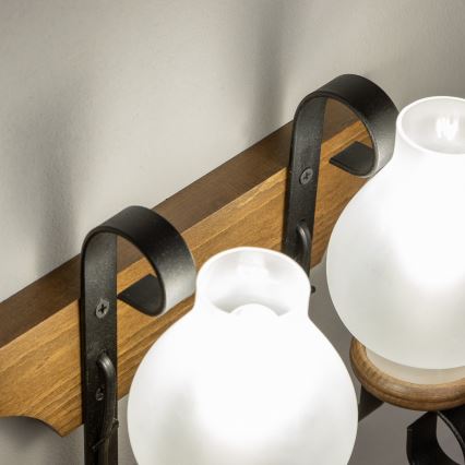 Brilagi - Wall light QUEEN 2xE14/40W/230V beech/walnut