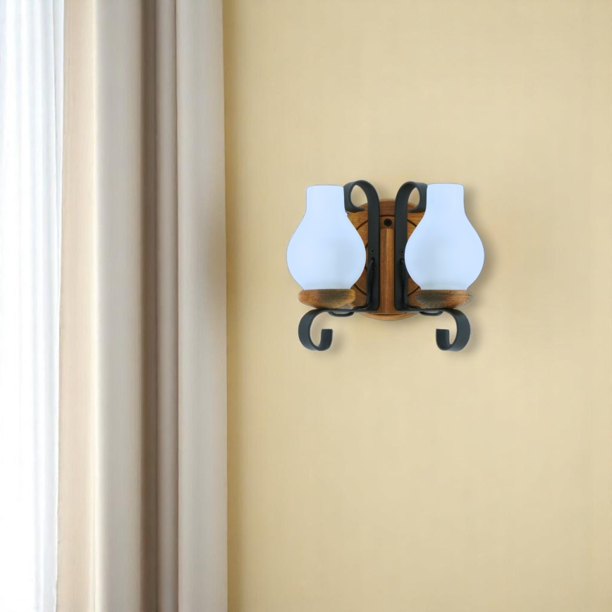 Brilagi - Wall light ROATA APLICA 2xE14/40W/230V beech