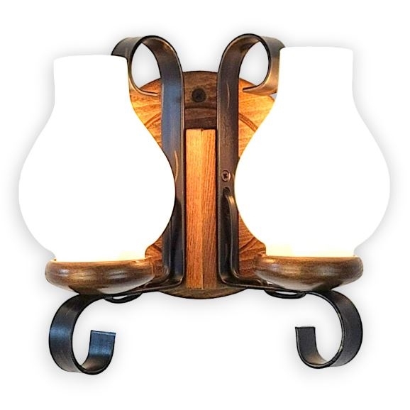 Brilagi - Wall light ROATA APLICA 2xE14/40W/230V beech/walnut