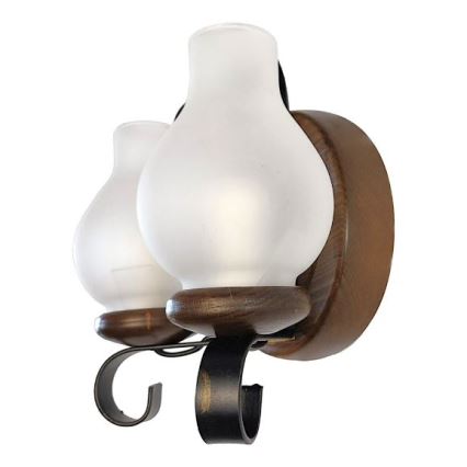 Brilagi - Wall light ROATA APLICA 2xE14/40W/230V beech/walnut