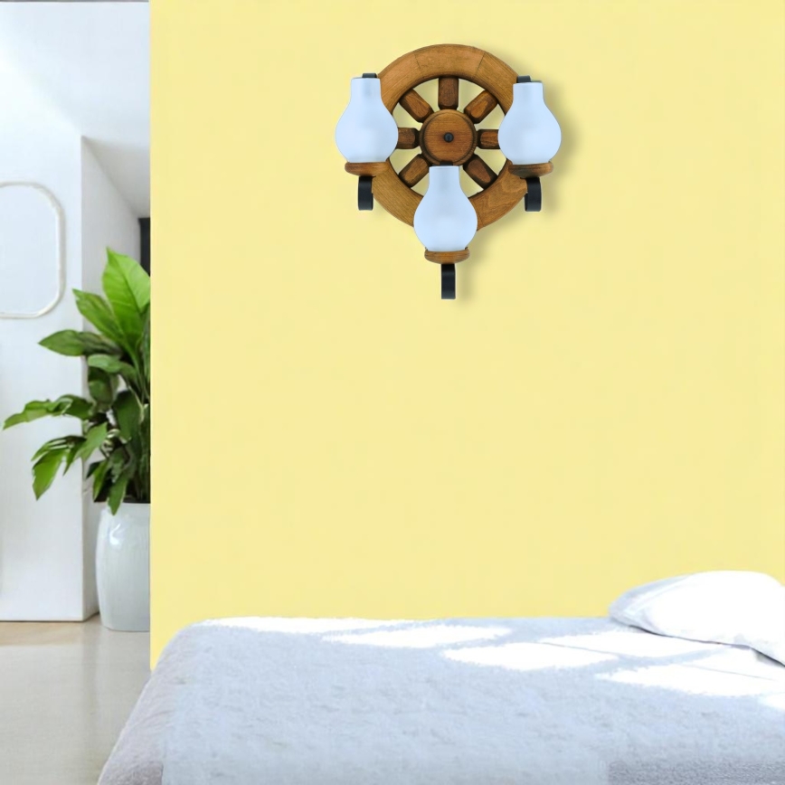 Brilagi - Wall light ROATA APLICA 3xE14/40W/230V beech