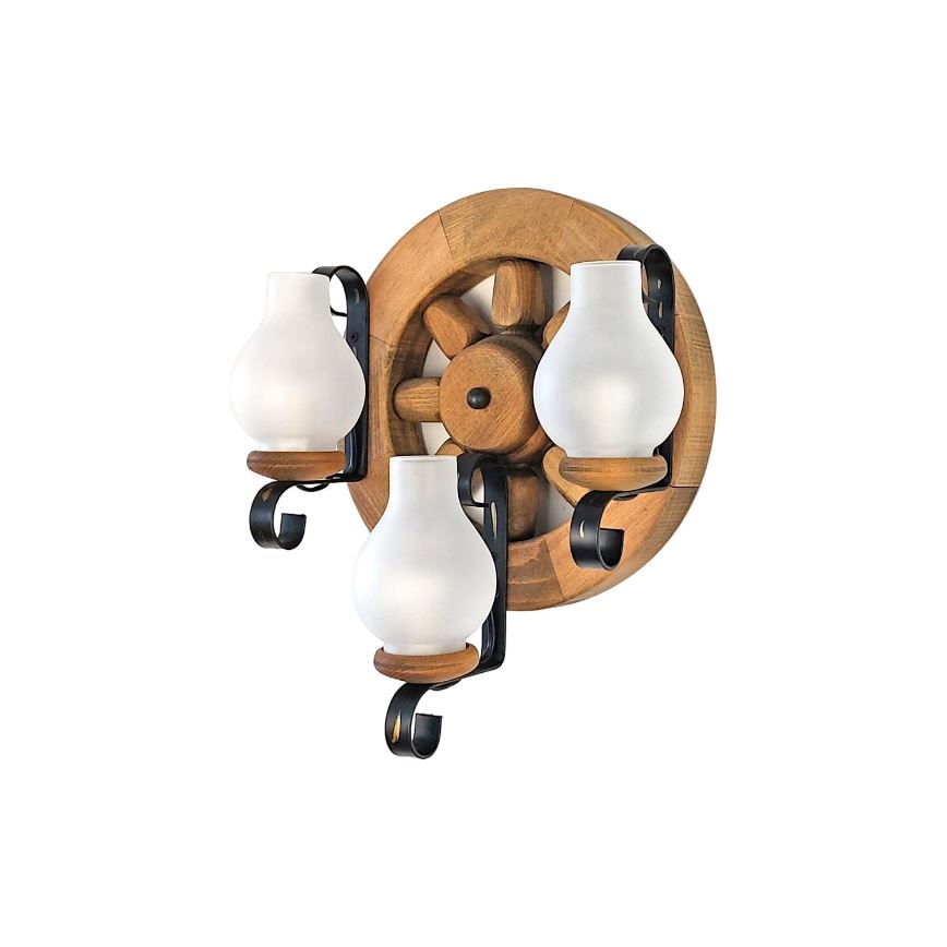 Brilagi - Wall light ROATA APLICA 3xE14/40W/230V beech