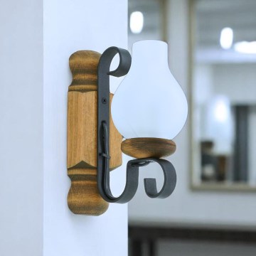 Brilagi - Wall light RUSTIC 1xE14/40W/230V beech