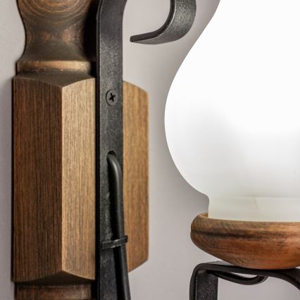 Brilagi - Wall light RUSTIC 1xE14/40W/230V beech