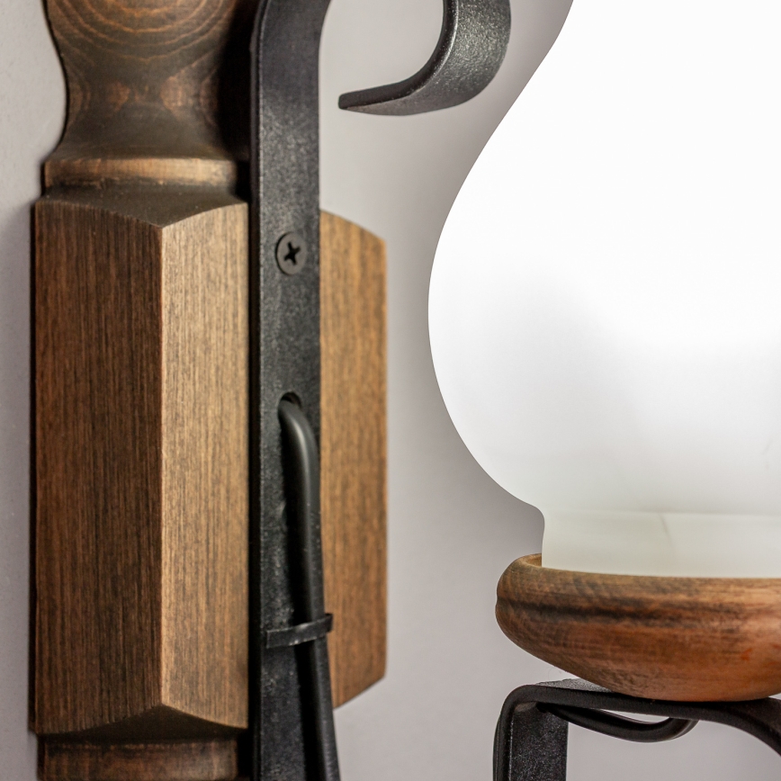 Brilagi - Wall light RUSTIC 1xE14/40W/230V beech