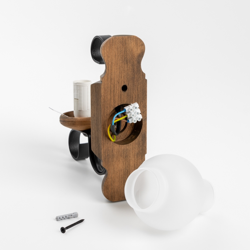 Brilagi - Wall light RUSTIC 1xE14/40W/230V beech